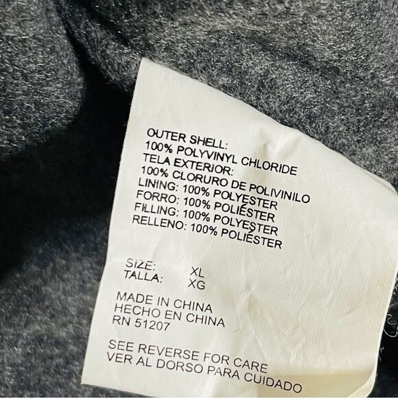 Georgia Bulldogs VTG UGA Essex Vinyl Windbreaker Waterproof Stadium Jacket XL - Picture 5 of 7